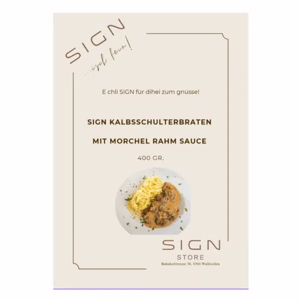 SIGN Kalbshackbraten nature (220g)